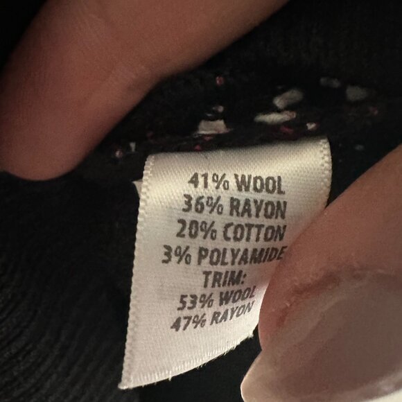 St. John Knits Regatta Caviar Tweed Knit Cardigan Jacket Wool Blend - XL - Picture 6 of 7